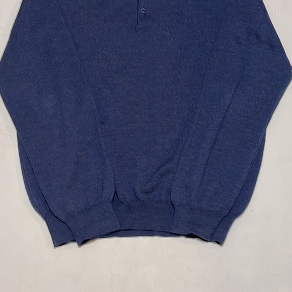 Nordstrom Men 100% Extra Fine Merino Wool Long Sleeve Sweater Shirt Size M - Picture 5 of 12